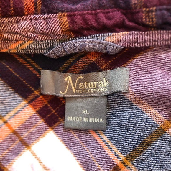 Natural Reflections Plaid Button Down - Picture 9 of 10